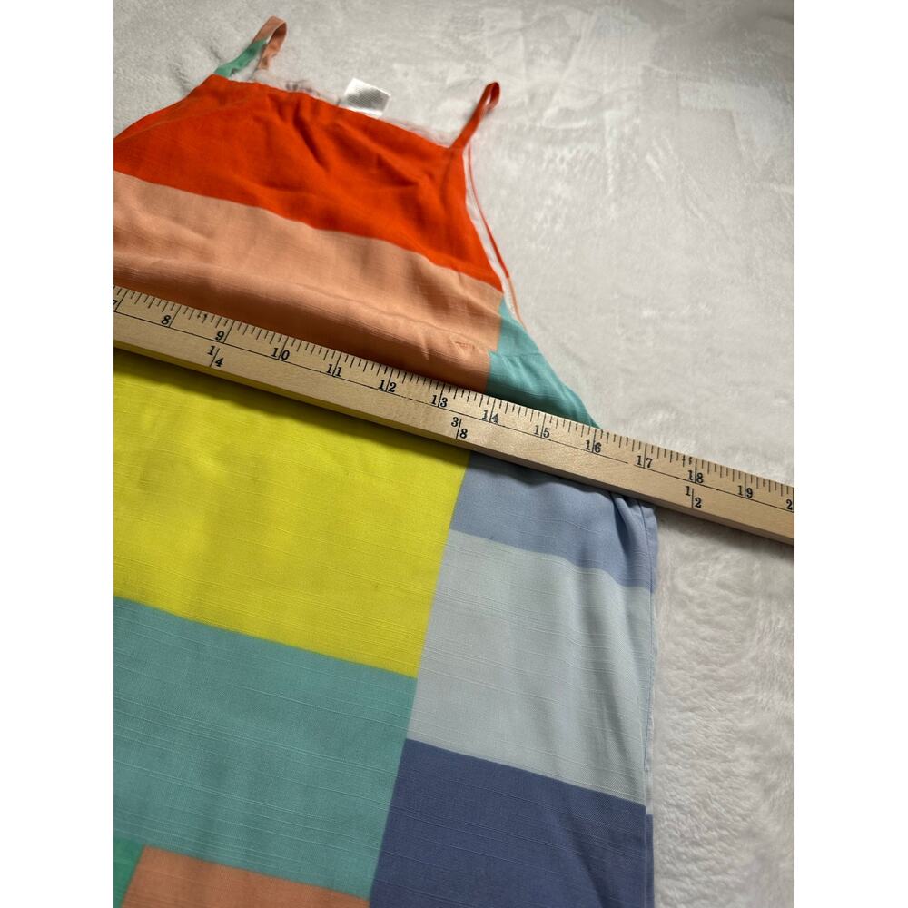 Mara Hoffman Color Block High Neck Midi Shift Dress Size XS GUC - Picture 5 of 9